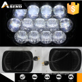 5D 7 inch Led Square Headlight with Hi/ Low Beam Sealed Beam Replace Light for Jeep Wrangler YJ